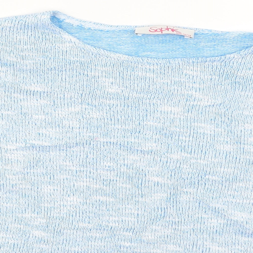 Sophie Girls Blue   Pullover Jumper Size 12-13 Years