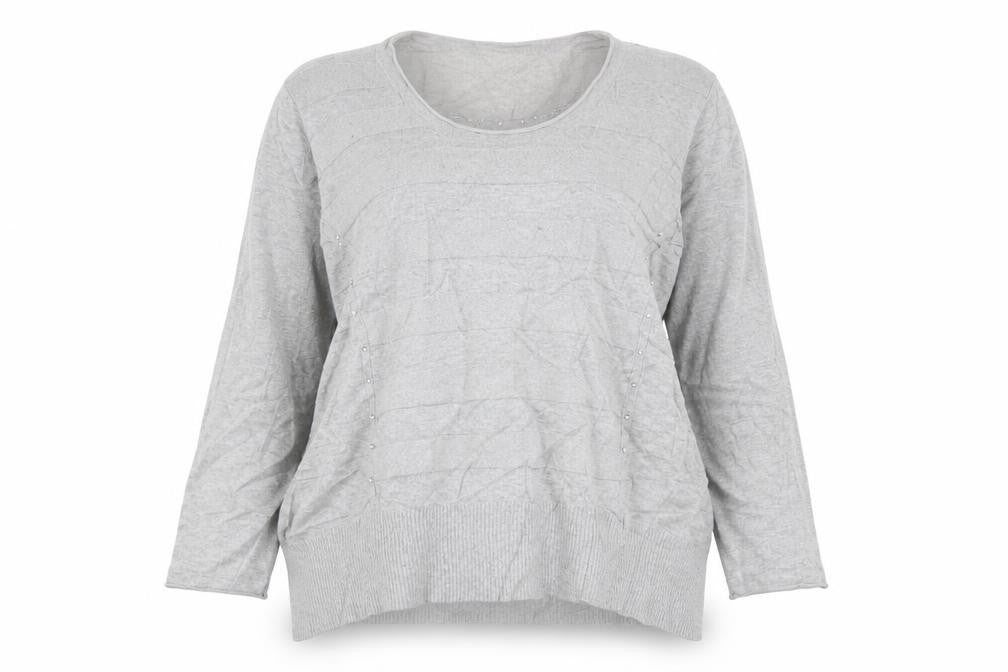 Preworn Womens Grey  Knit Pullover Jumper Size 18
