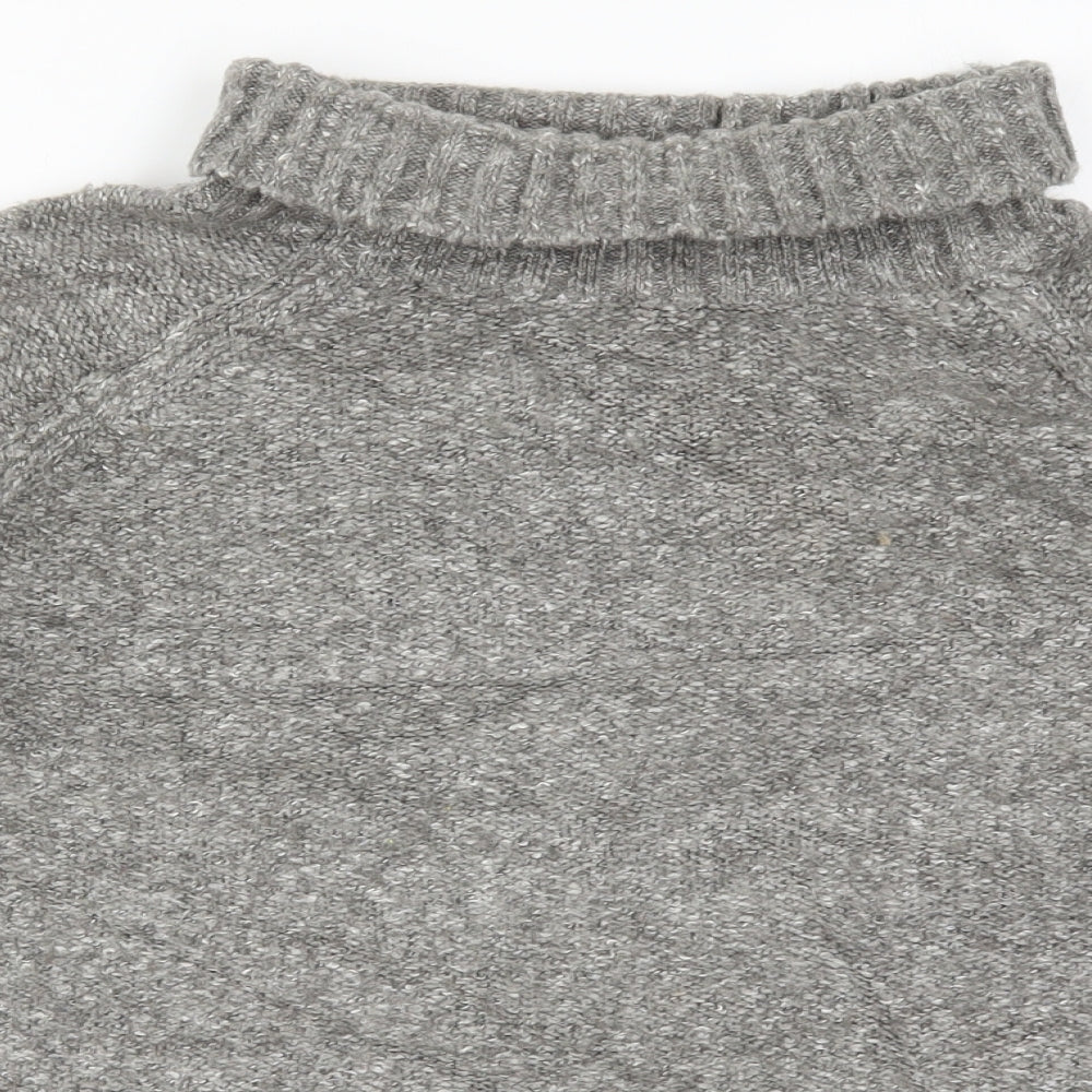 H&M Womens Grey  Knit Pullover Jumper Size S