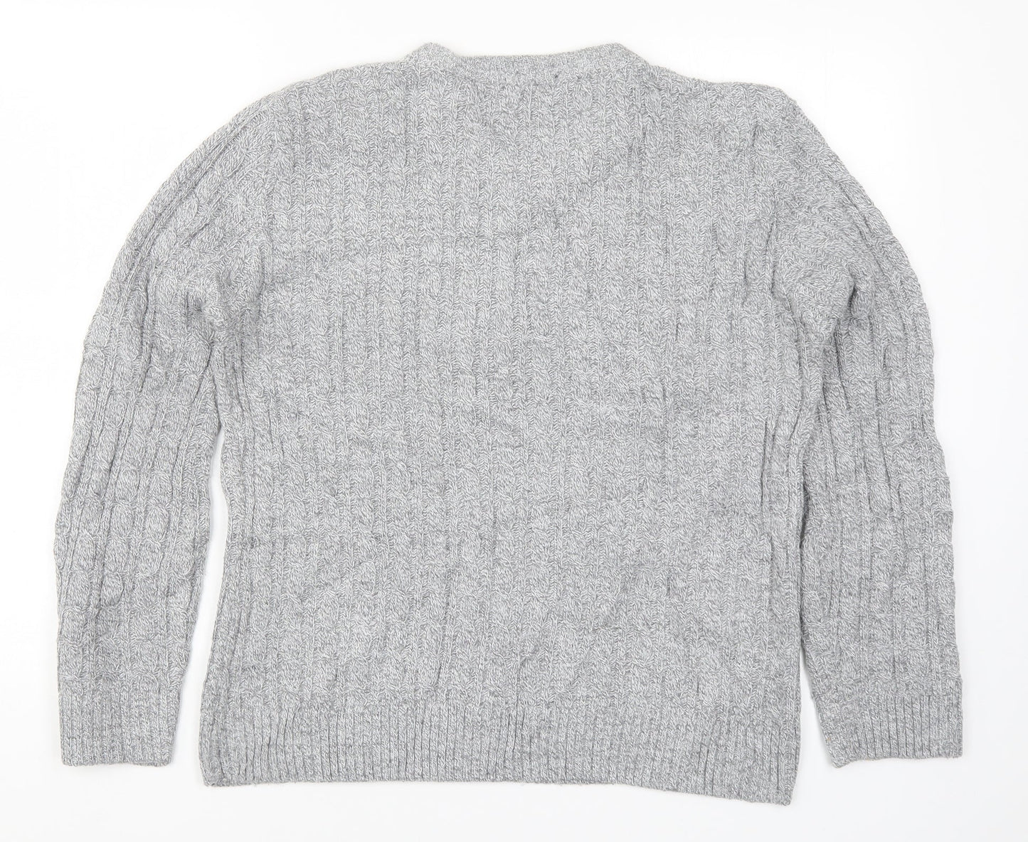 CHIC Womens Grey  Knit Pullover Jumper Size M