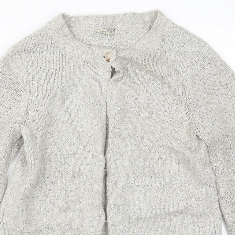 M&Co Womens Beige  Knit Cardigan Jumper Size 10