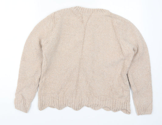 Jane Norman Womens Pink  Knit Pullover Jumper Size 8