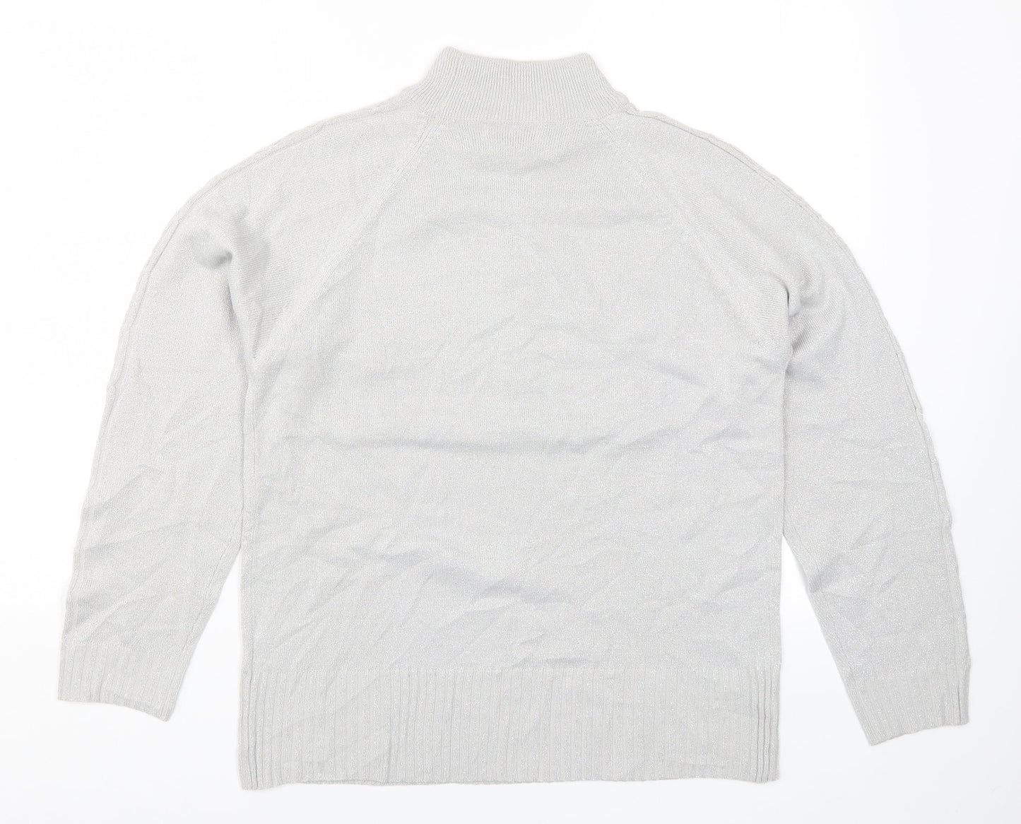Bonmarché Womens Grey  Knit Pullover Jumper Size S