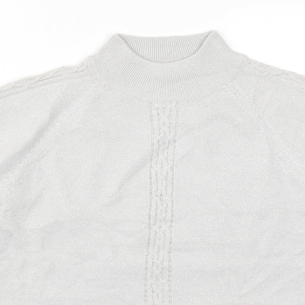 Bonmarché Womens Grey  Knit Pullover Jumper Size S