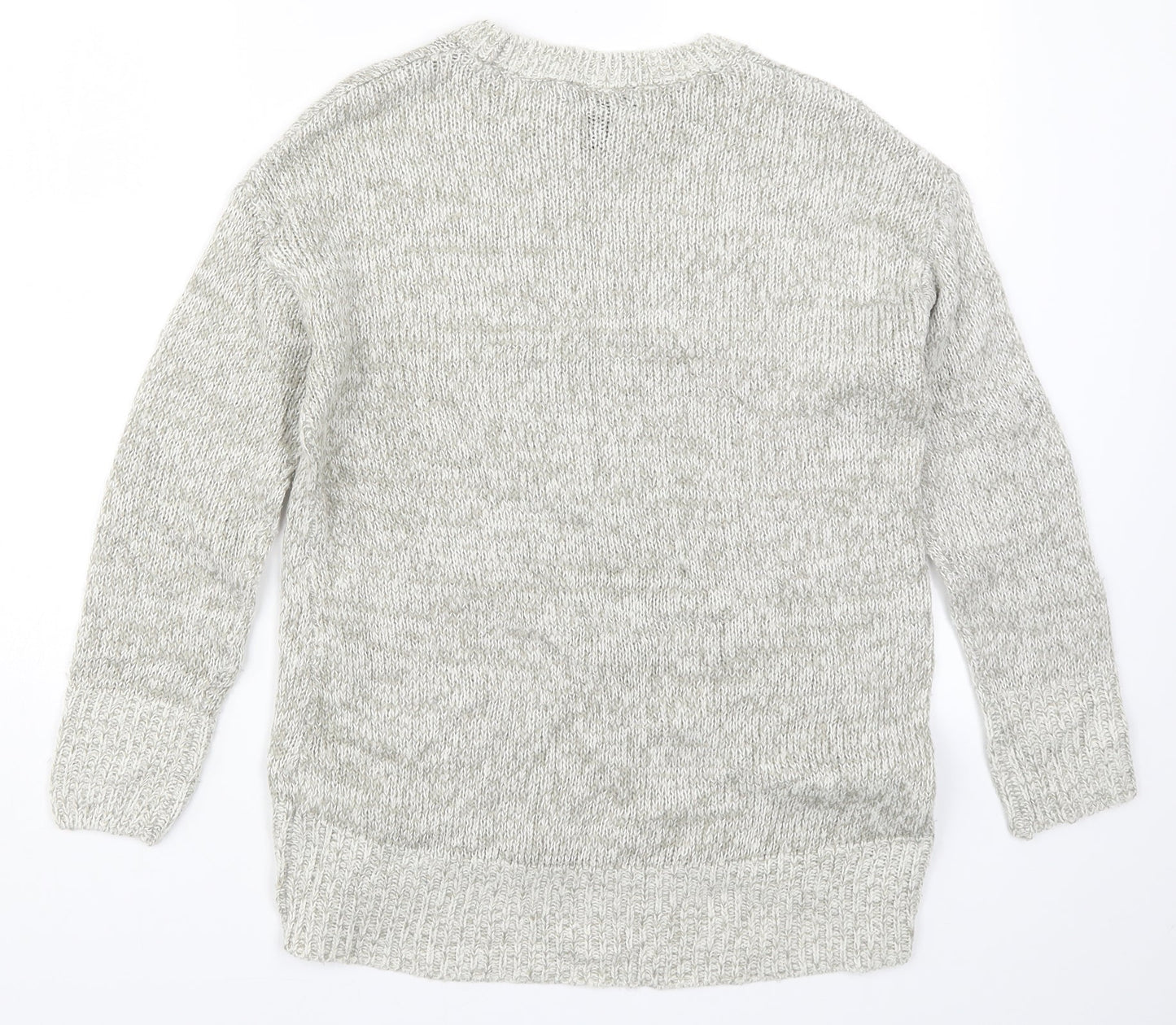 New Look Womens Grey  Knit Pullover Jumper Size S