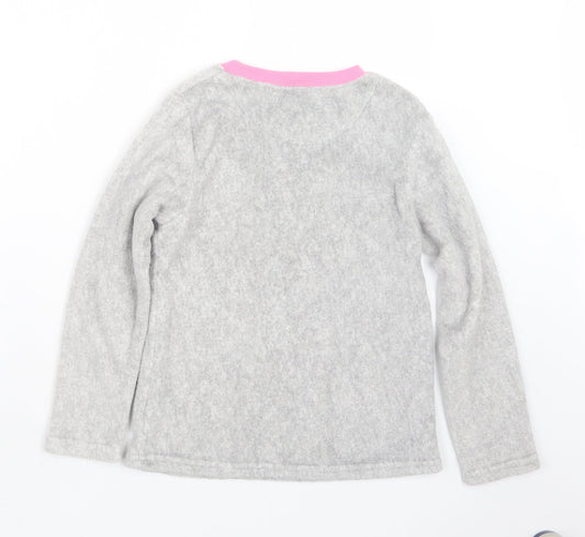 Primark Girls Grey Geometric  Top Pyjama Top Size 10-11 Years