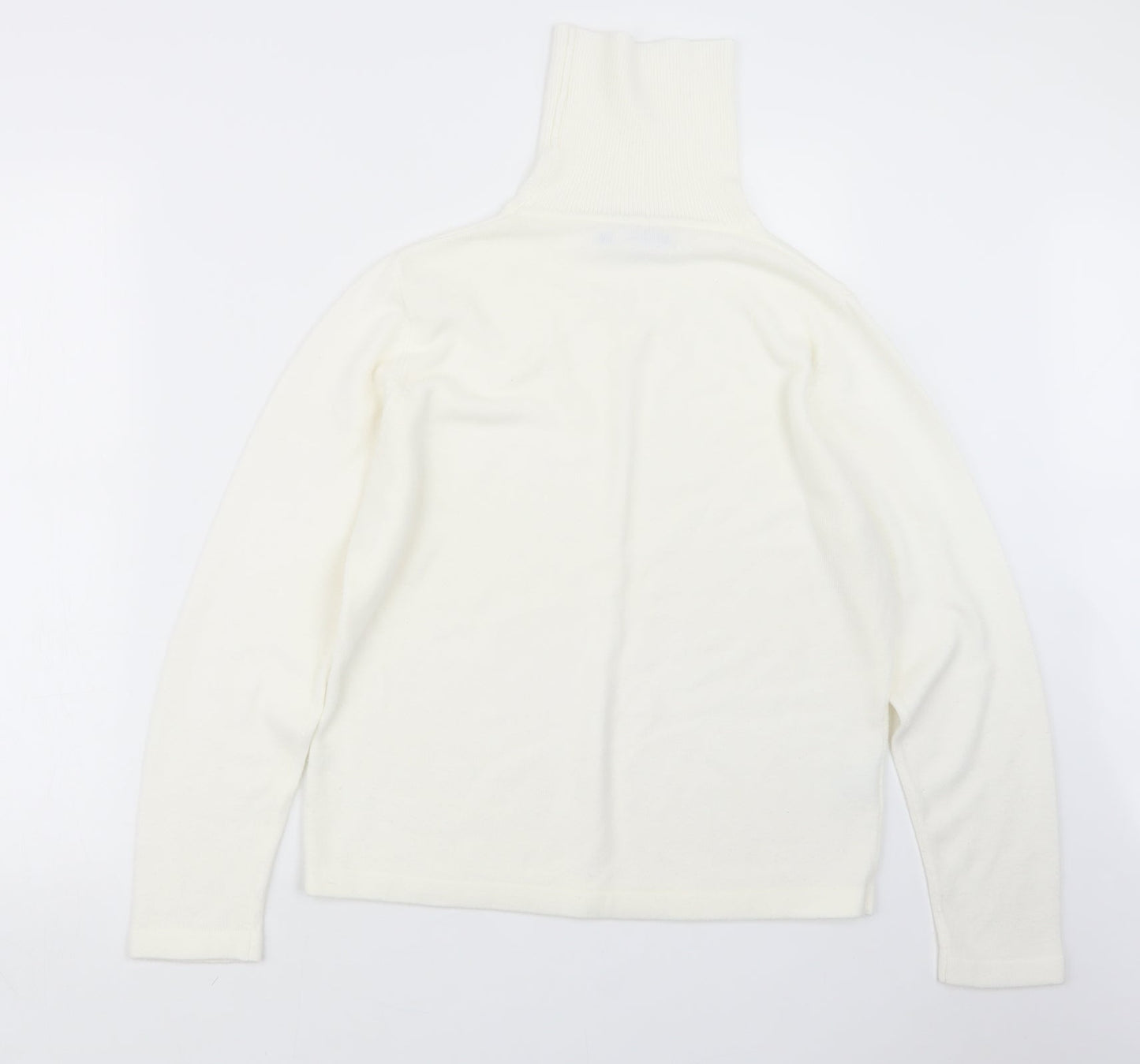 JDV Womens Ivory  Knit Pullover Jumper Size 12