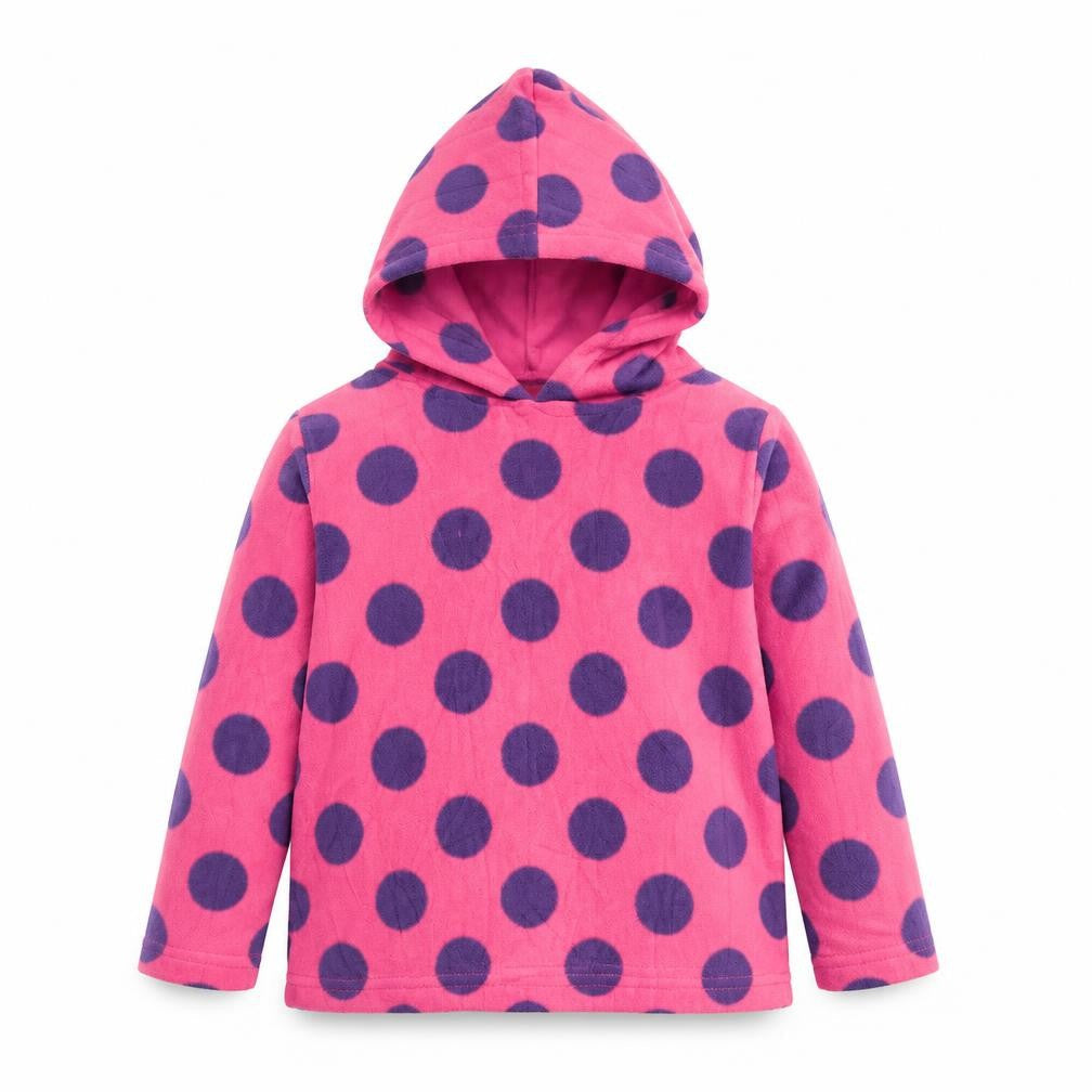 TU Girls Pink Polka Dot  Pullover Hoodie Size 5 Years