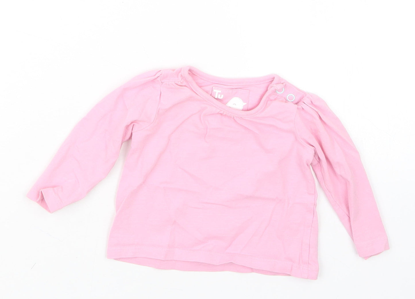 TU Girls Pink   Basic T-Shirt Size 0-3 Months