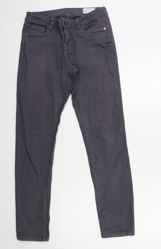 Denim 1982 Womens Grey  Denim Skinny Jeans Size 36 in L30 in