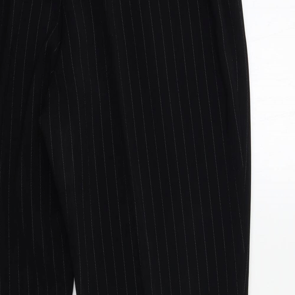 Etam Womens Black Striped  Trousers  Size 18 L21 in