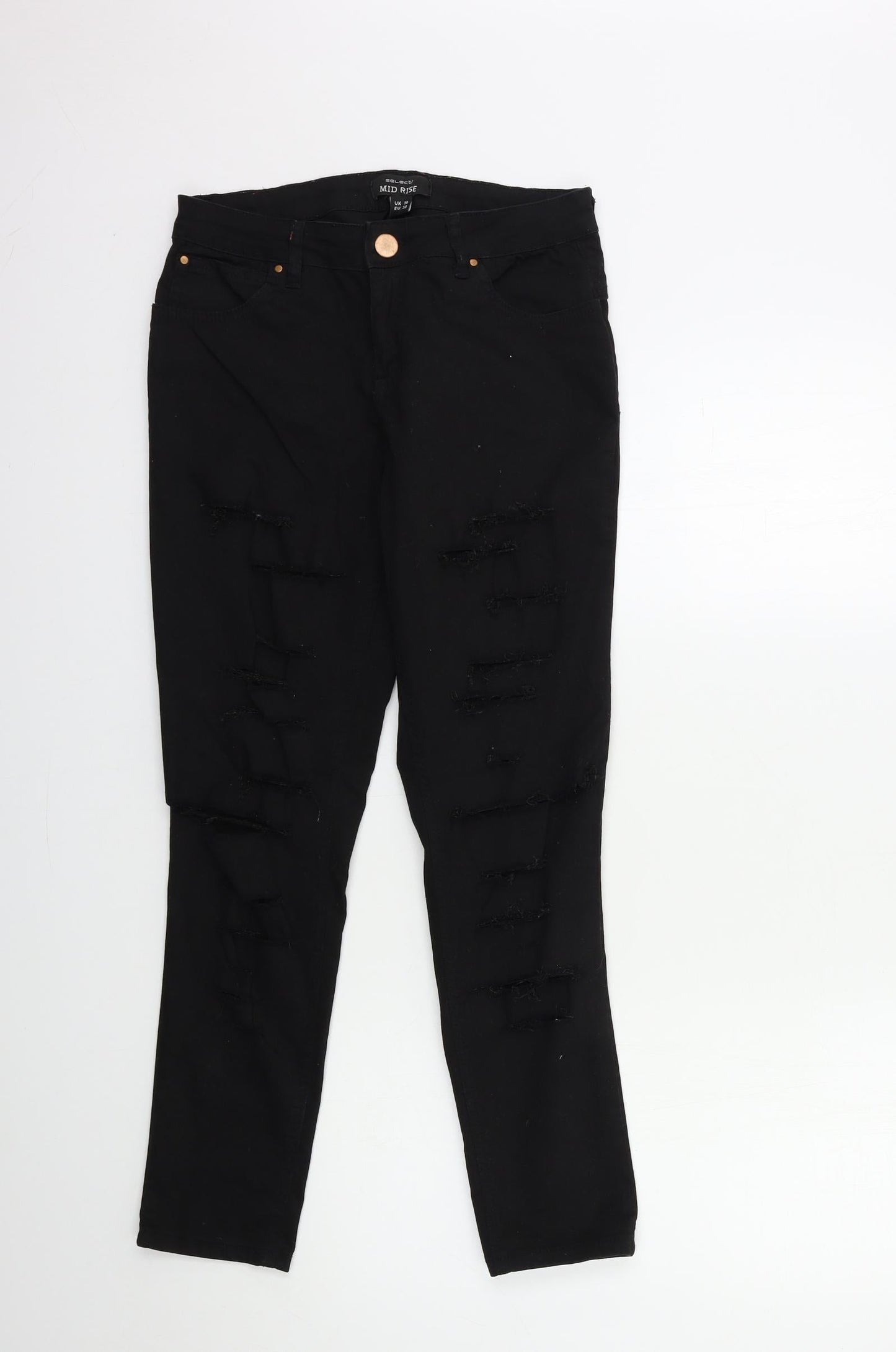 Select Womens Black  Denim Skinny Jeans Size 10 L28 in