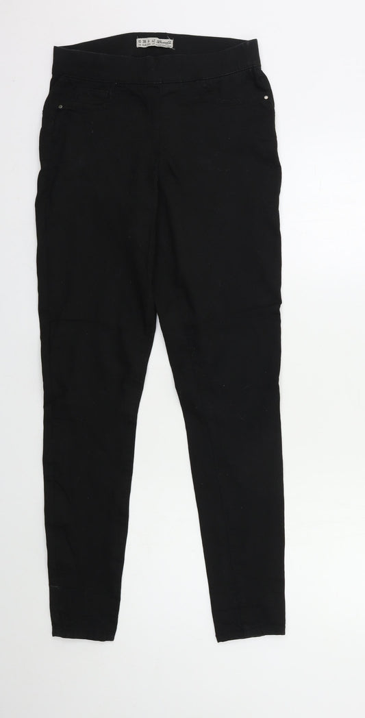 Denim & Co. Womens Black  Denim Skinny Jeans Size 10 L30 in