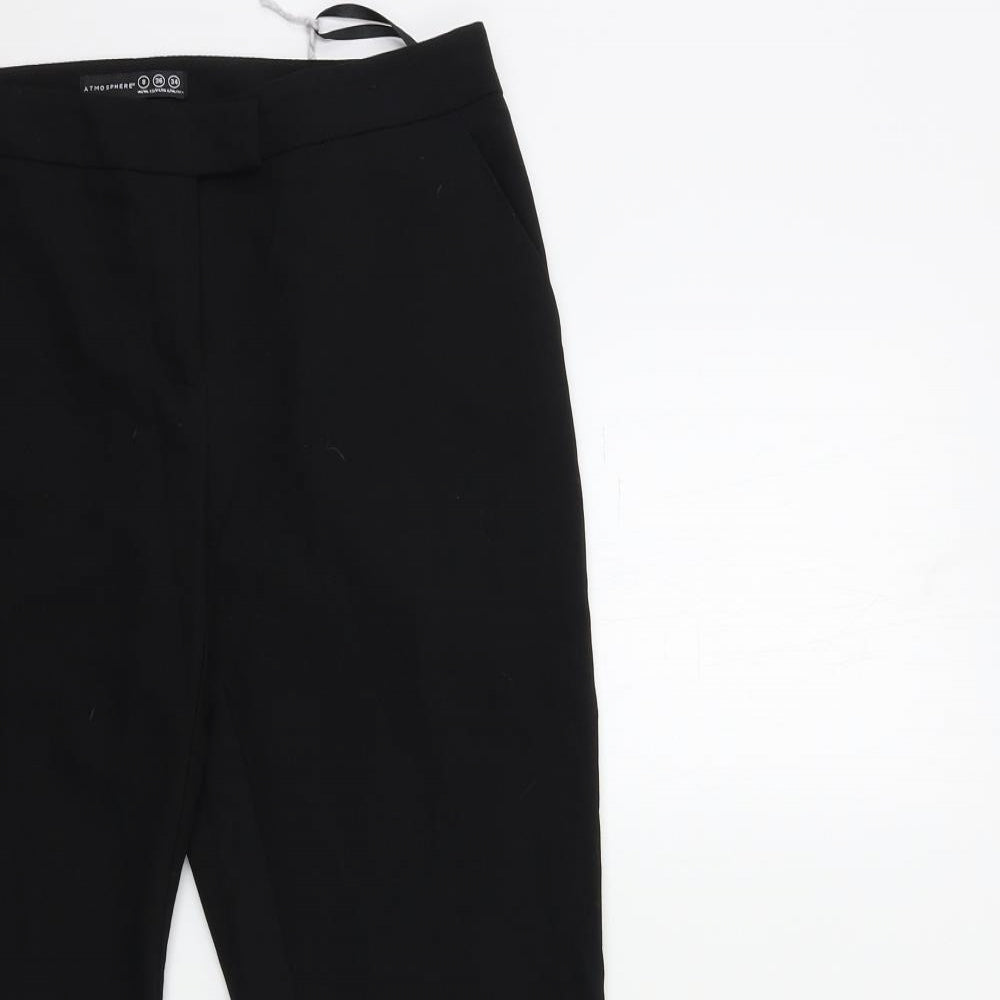 Atmosphere Womens Black   Trousers  Size 8 L24 in