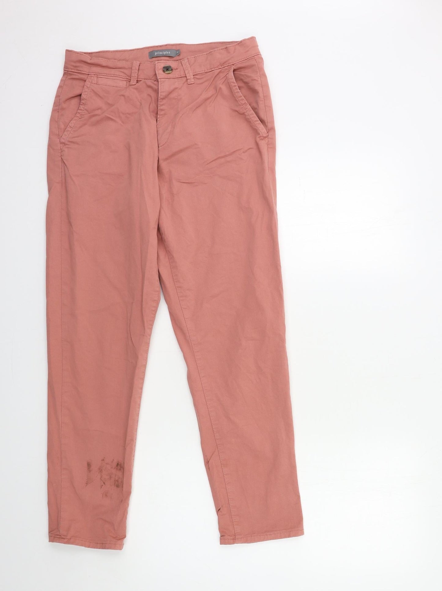 Principles Womens Pink   Chino Trousers Size 10 L28 in