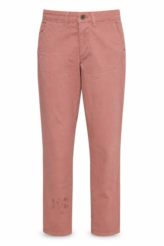 Front view of Principles women’s pink chino trousers, size UK 10, 28-inch leg