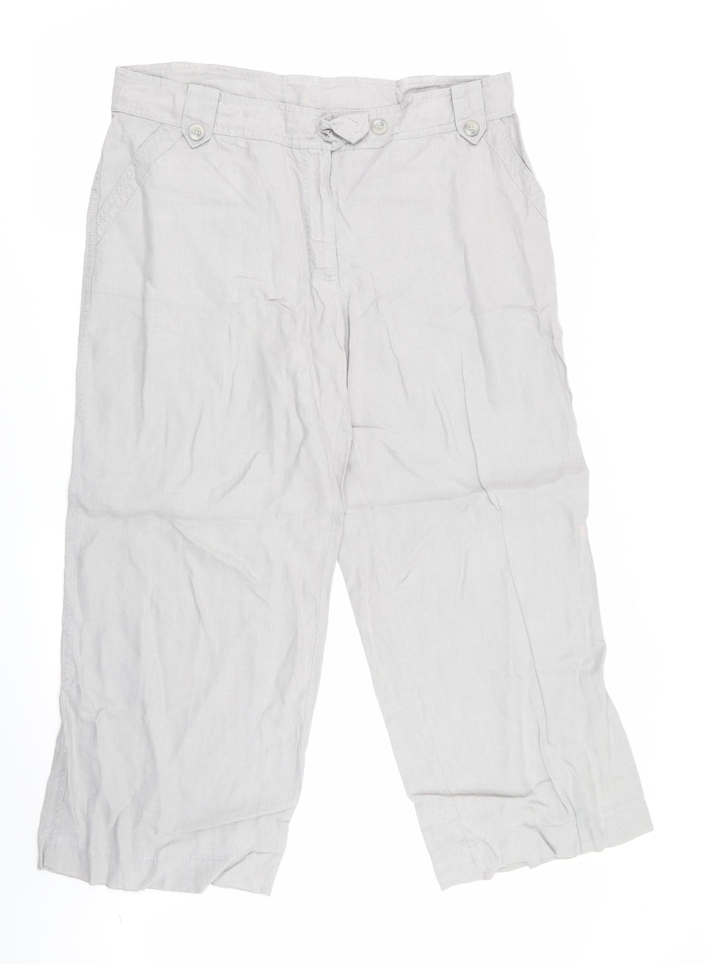 limited collection Womens Grey   Trousers  Size 16 L27 in