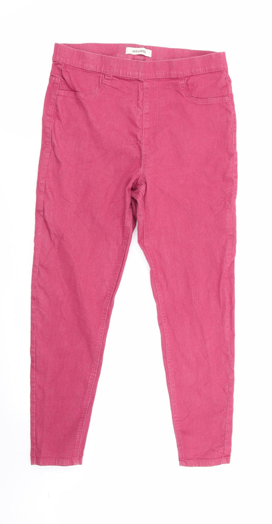 Preworn Womens Red   Jegging Leggings Size 30 in L28 in - Stretch waistband