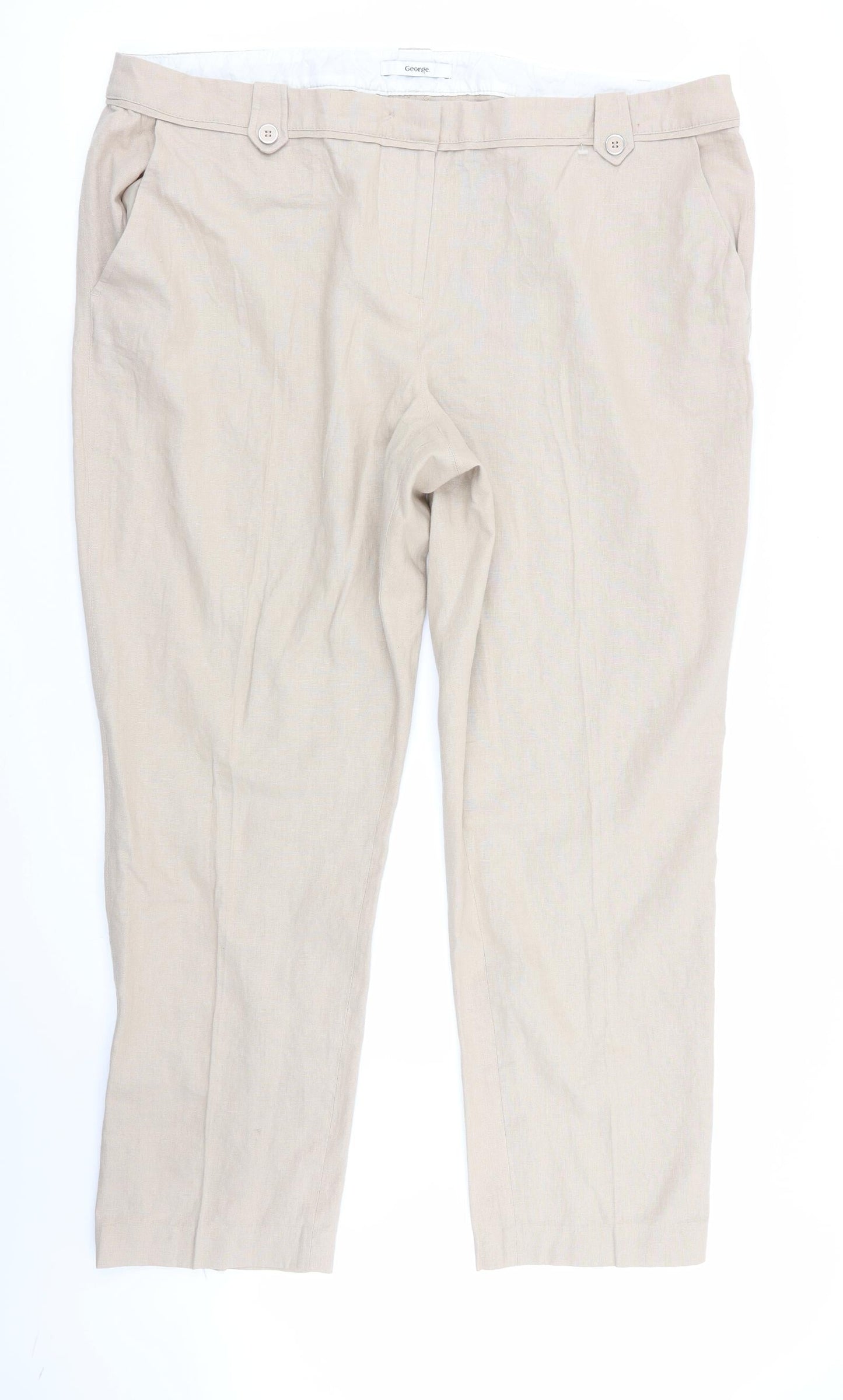 Asda George Womens Beige   Trousers  Size 36 in L29 in