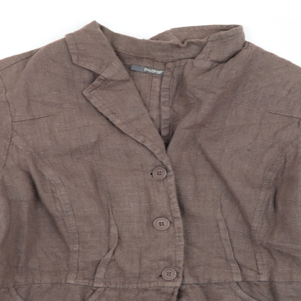 Preworn Womens Brown   Jacket Blazer Size L
