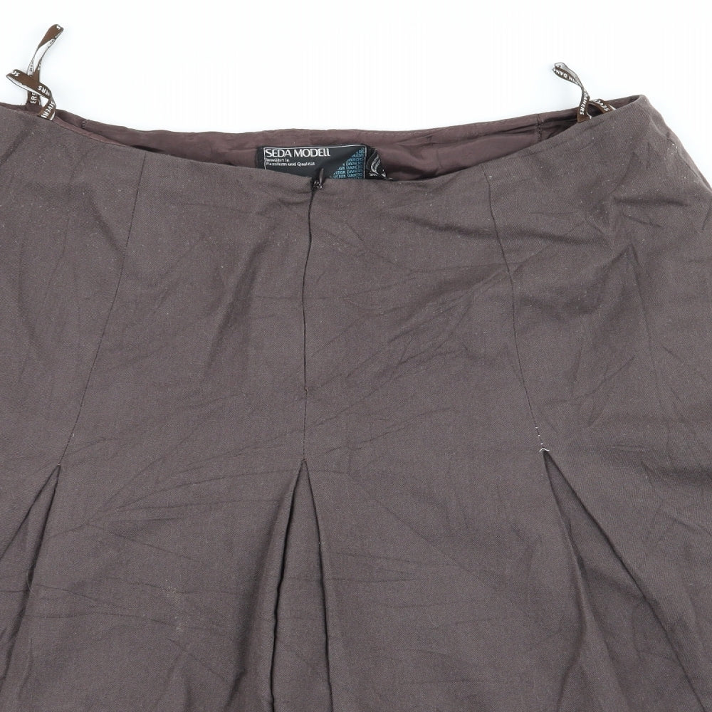 seda modell Womens Brown   Flare Skirt Size 20