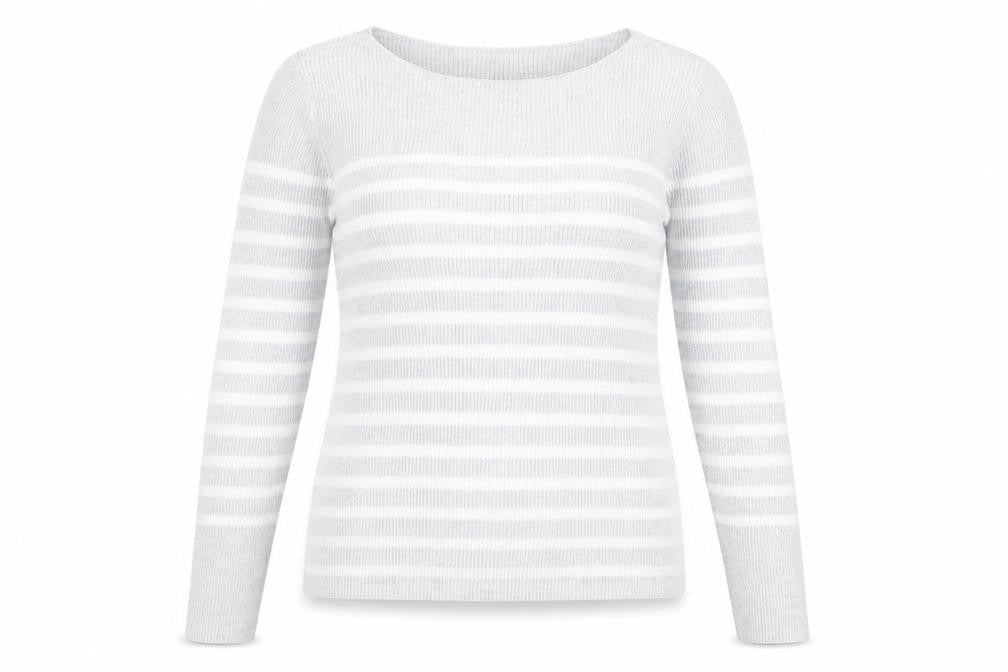 Gap Womens Grey Striped  Pullover Jumper Size S