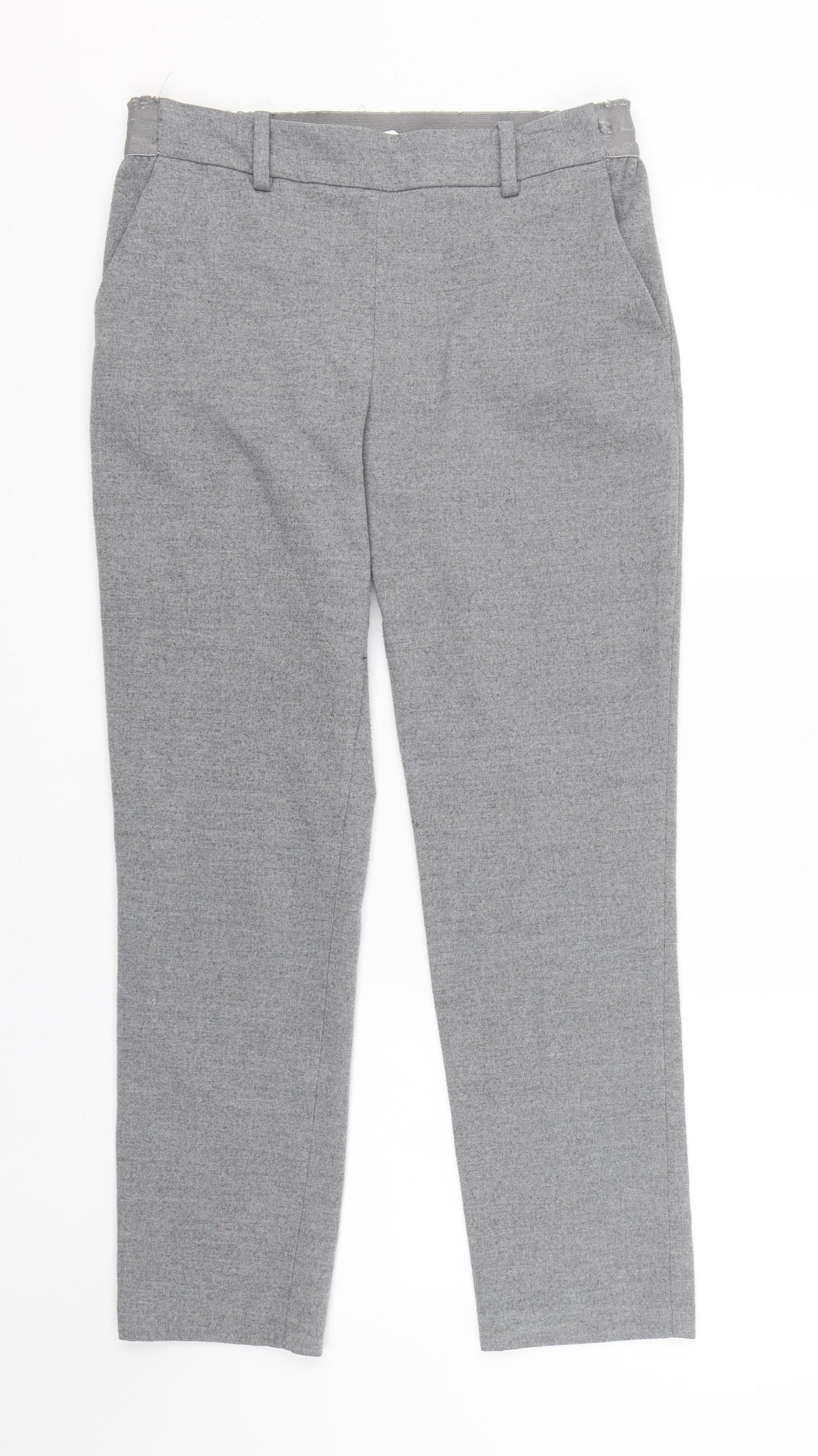 H&M Womens Grey   Trousers  Size 10 L25 in