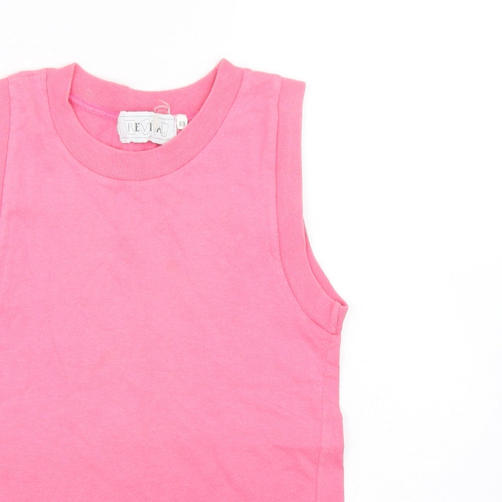 Revival Girls Pink   Basic Tank Size 8-9 Years
