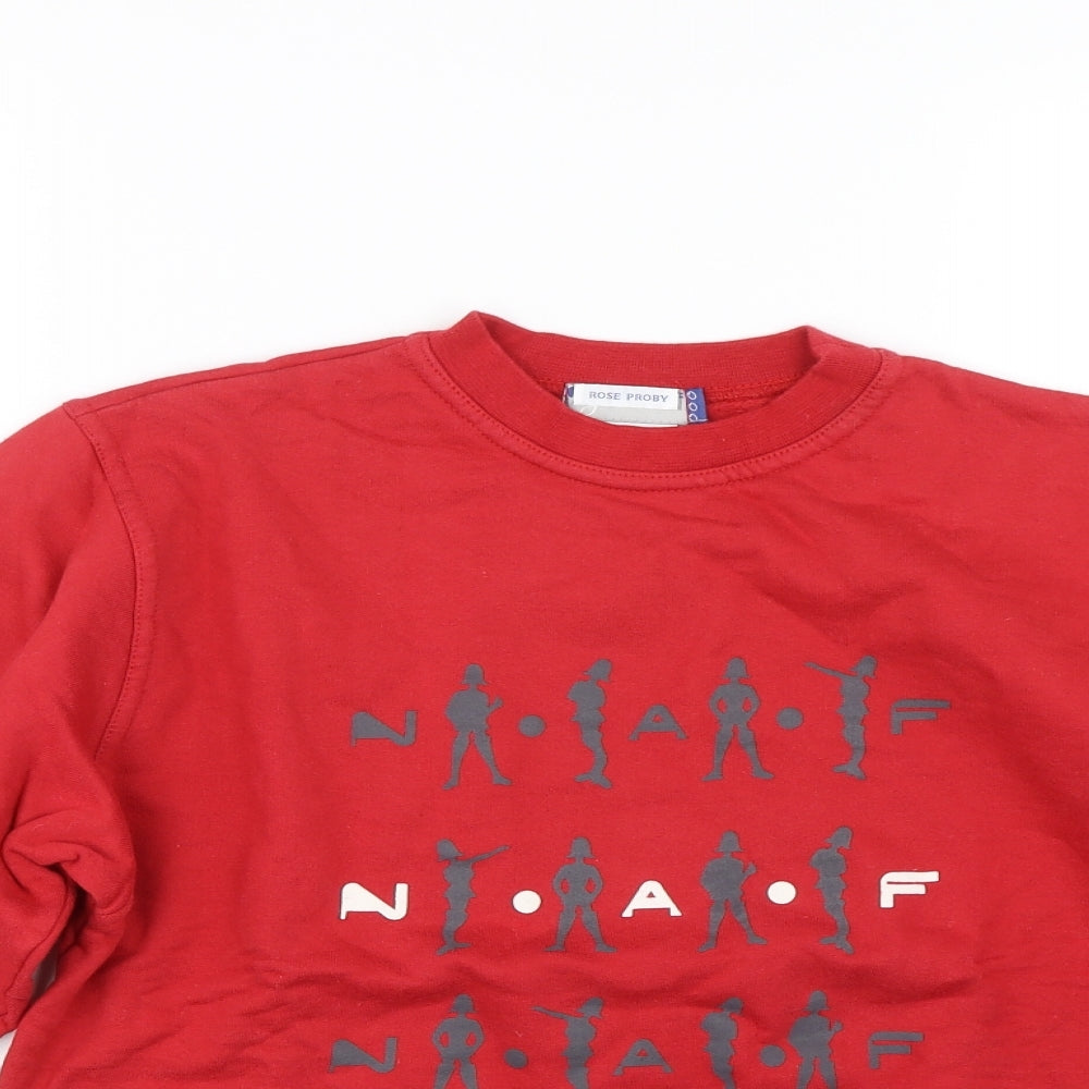 NafNAf Girls Red   Pullover Sweatshirt Size 12 Years