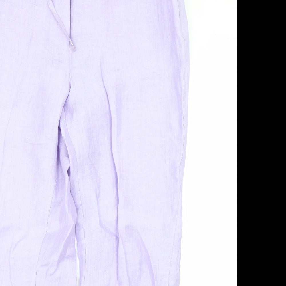 Lebek Womens Purple   Trousers  Size 36 L26 in