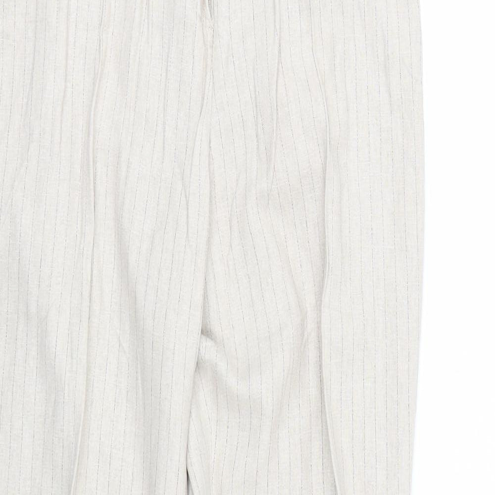 Dorothy Perkins Womens Beige   Trousers  Size 16 L26.5 in