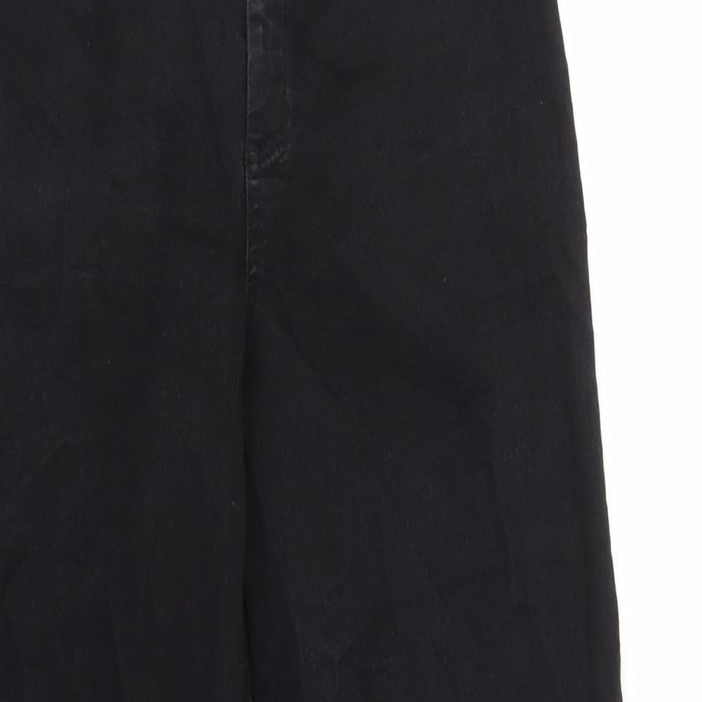 H&M Womens Black   Capri Jeans Size 8 L25 in