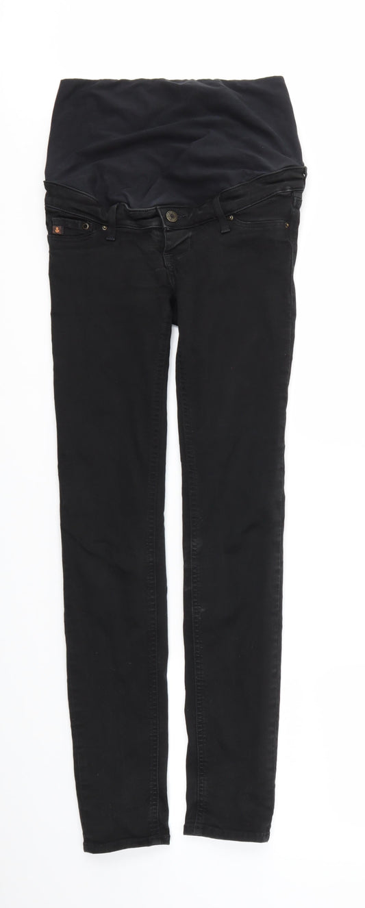 H&M Womens Black   Skinny Jeans Size 8 L31 in - stretch waistband