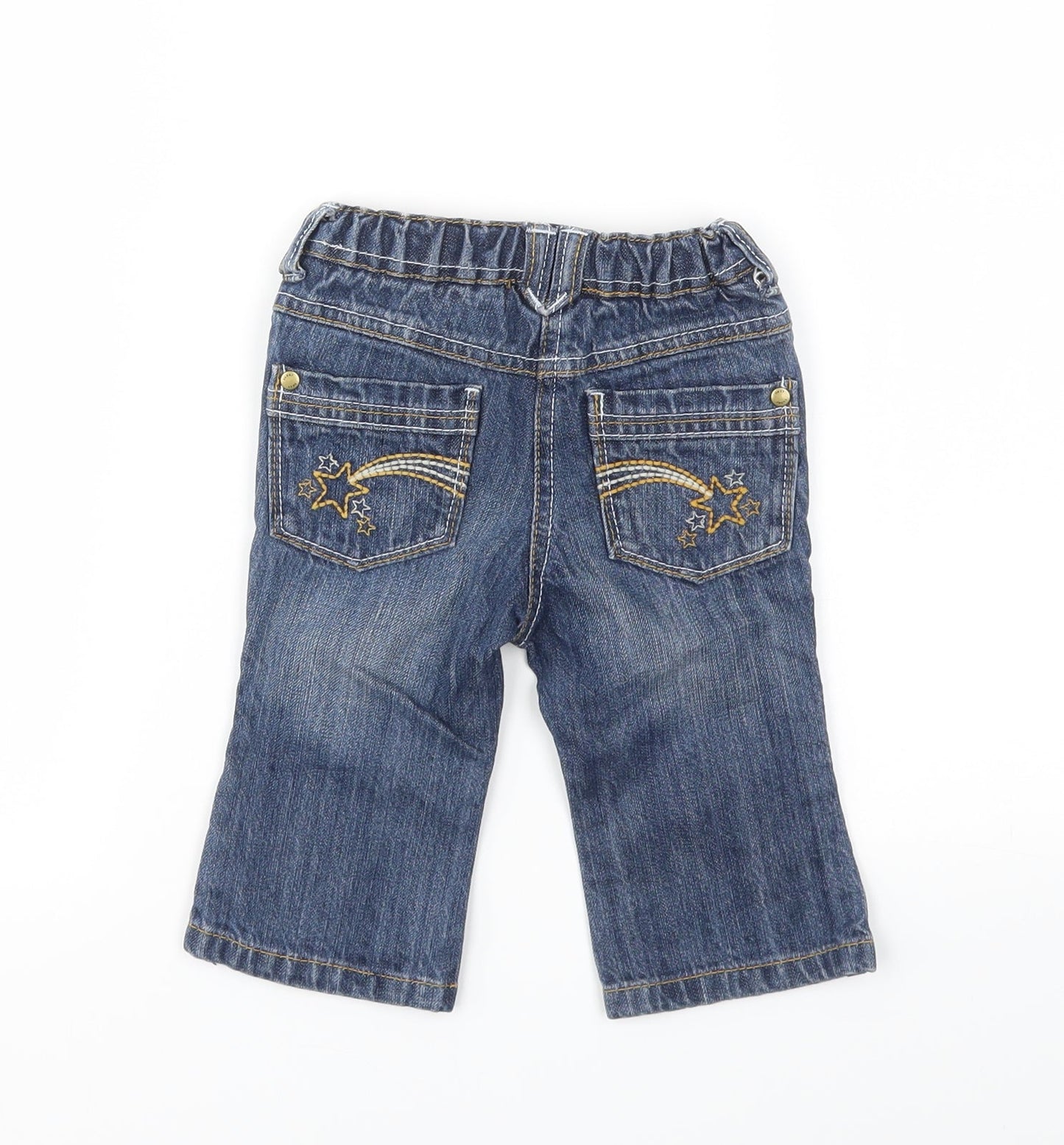 NEXT Girls Blue   Capri Jeans Size 6-9 Months