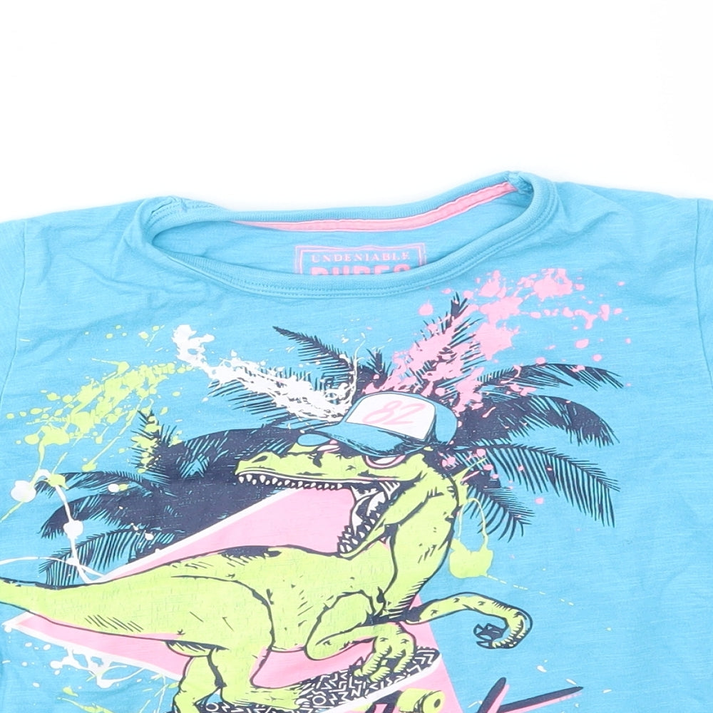 DUDES Boys Blue   Basic T-Shirt Size 5 Years