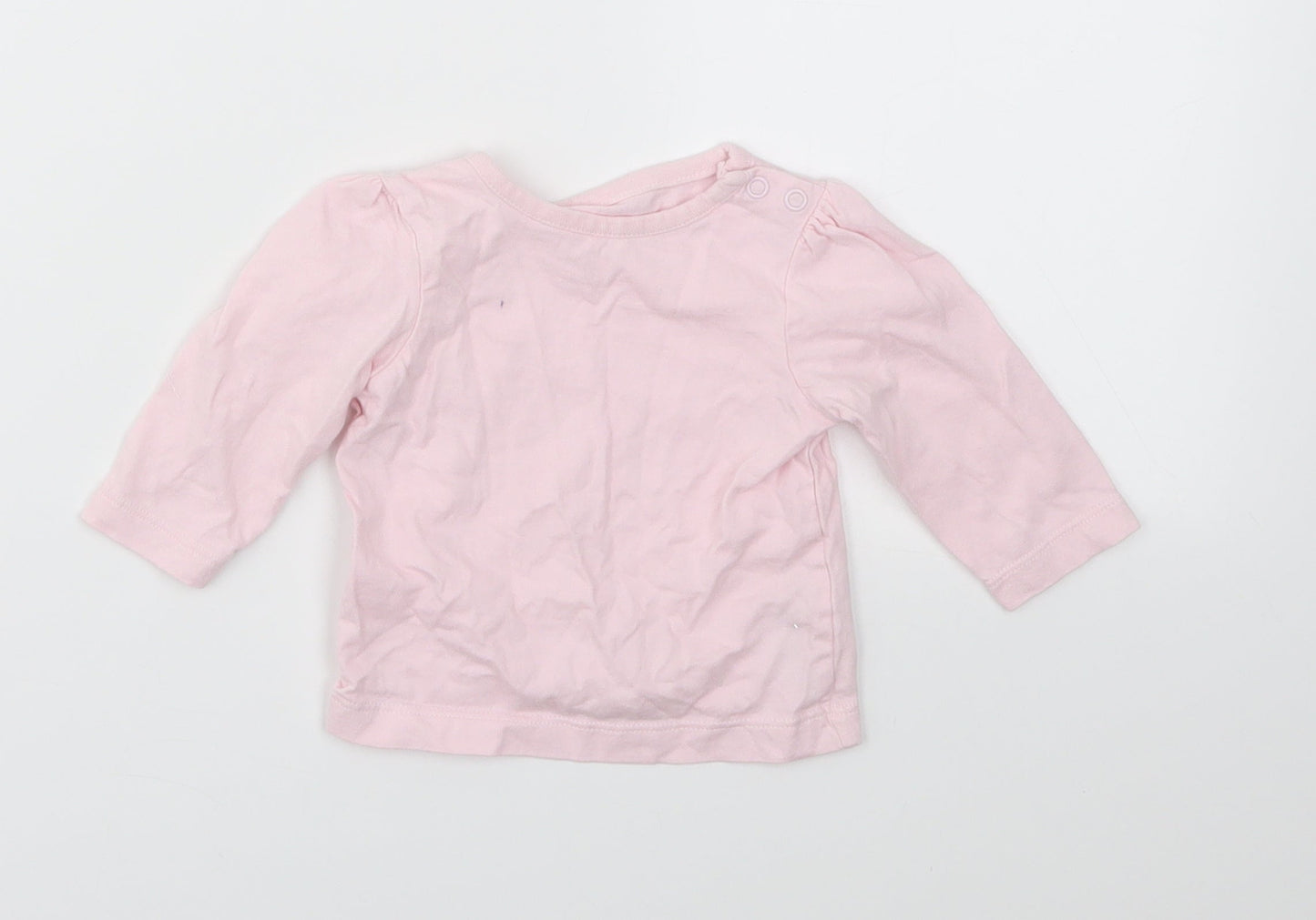 Disney Girls Orange   Basic T-Shirt Size 0-3 Months