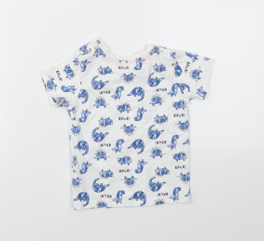 Matalan Boys Multicoloured Animal Print  Basic T-Shirt Size 9-12 Months