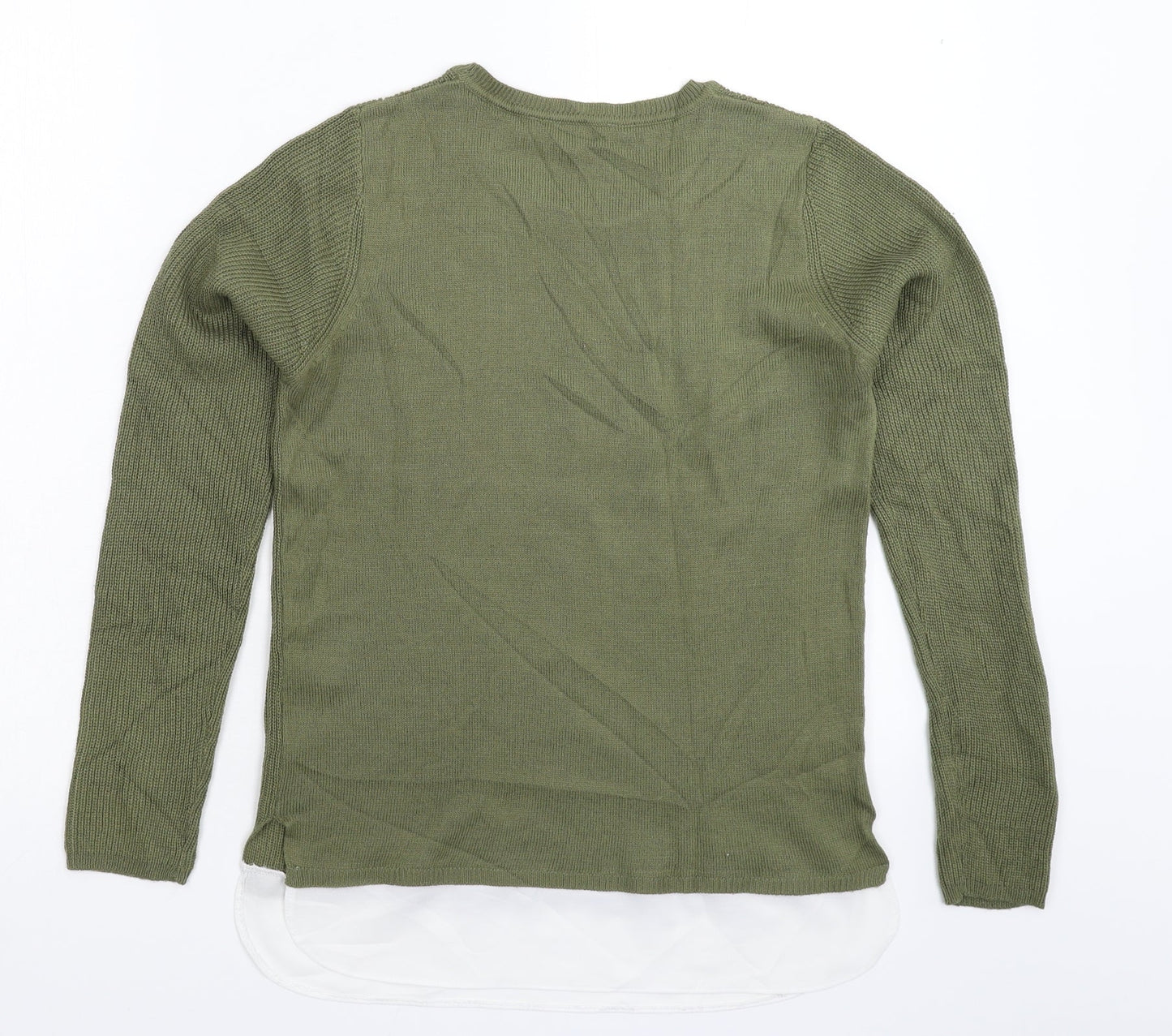Dorothy Perkins Womens Green  Knit Pullover Jumper Size 8