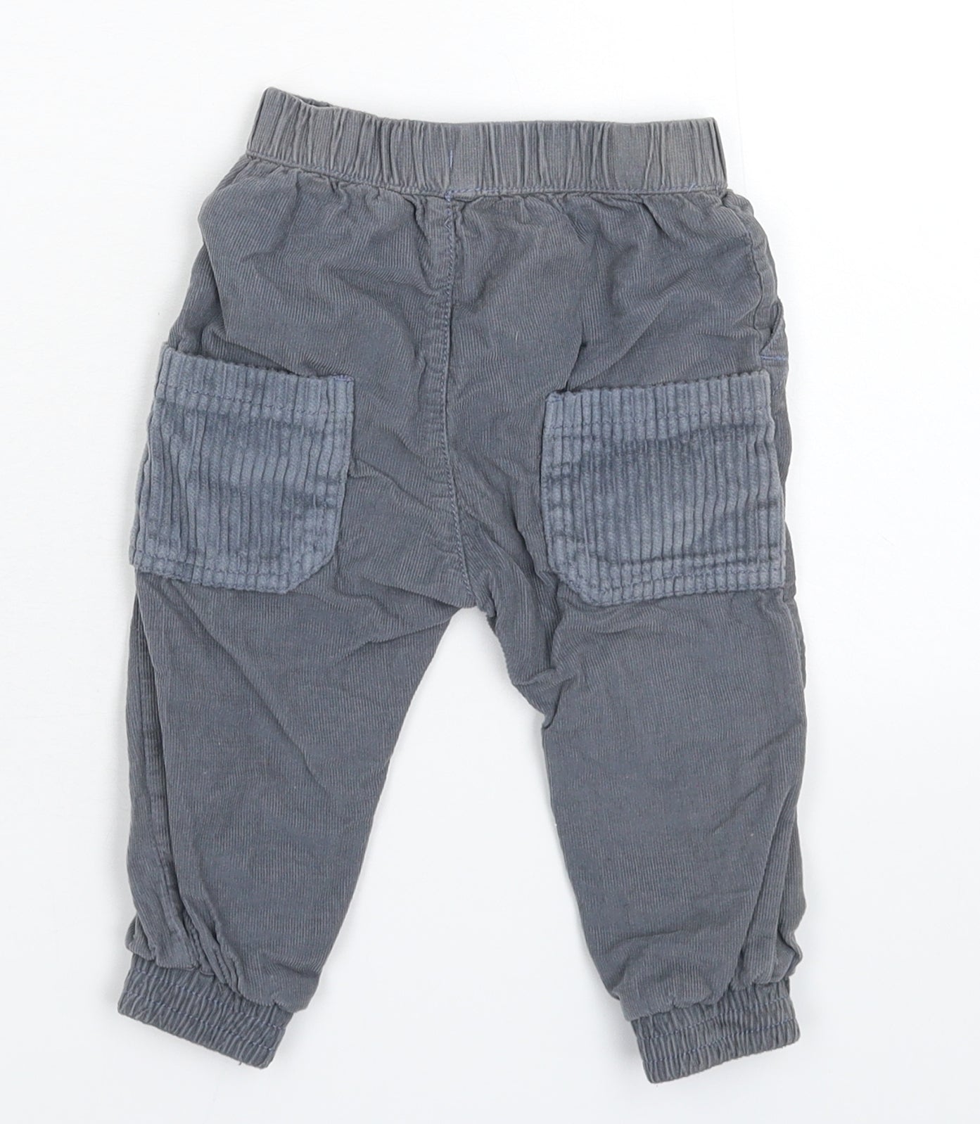 Nutmeg Baby Grey  Corduroy Capri Trousers Size 9 Months