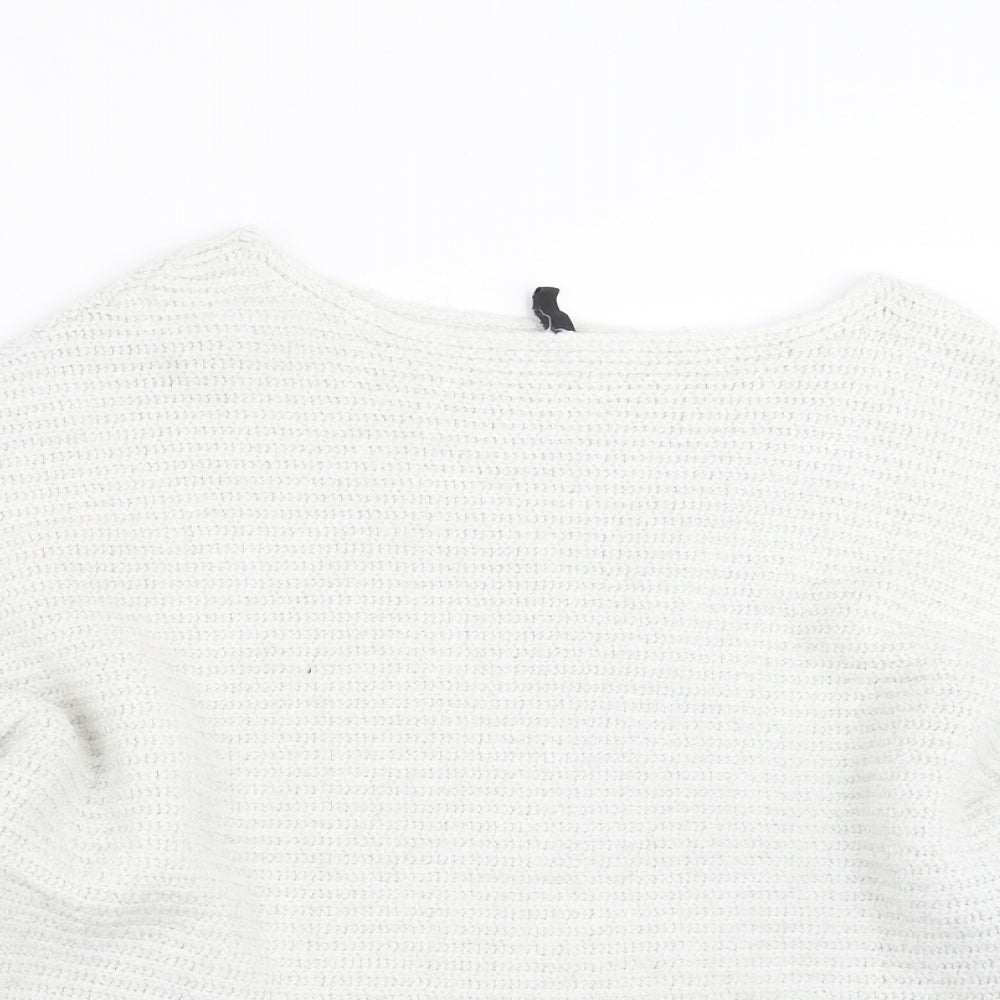 Divided by H&M Womens Ivory  Knit Pullover Jumper Size L