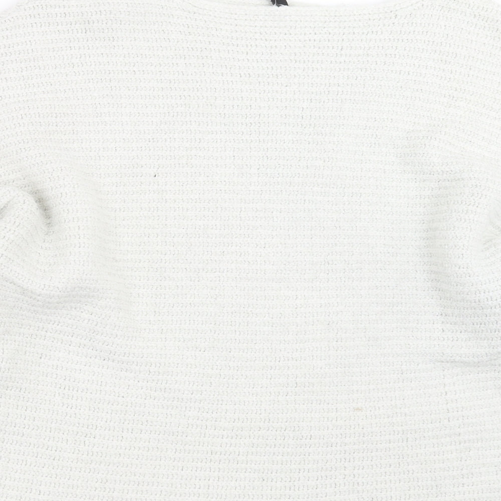 Divided by H&M Womens Ivory  Knit Pullover Jumper Size L