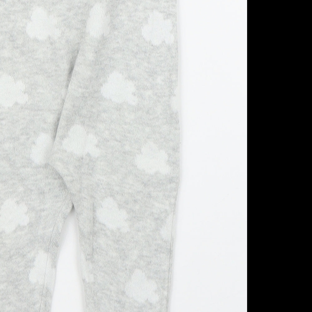 Matalan Baby Grey Solid  Chemise Pyjama Set Size 6-9 Months