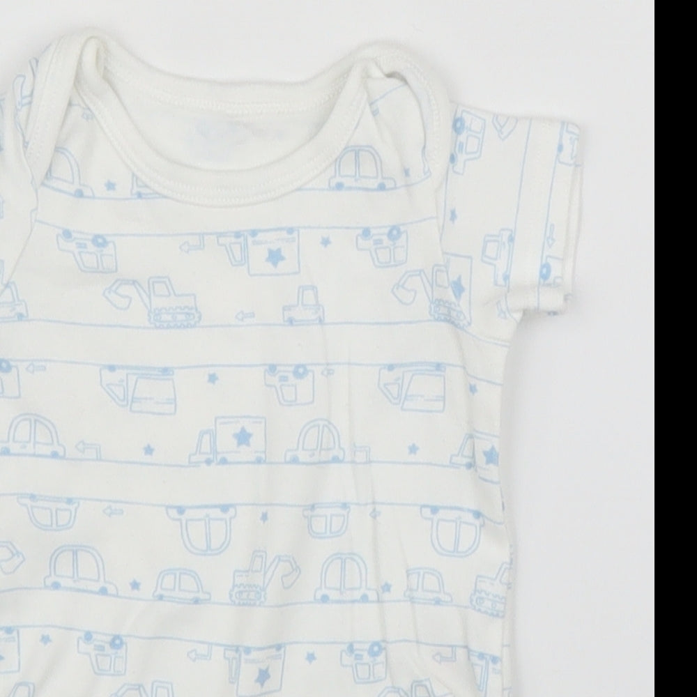 TU Baby White   Babygrow One-Piece Size 0-3 Months