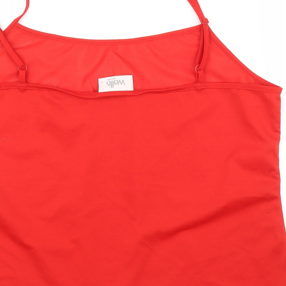 Wallis Womens Red   Camisole Blouse Size L