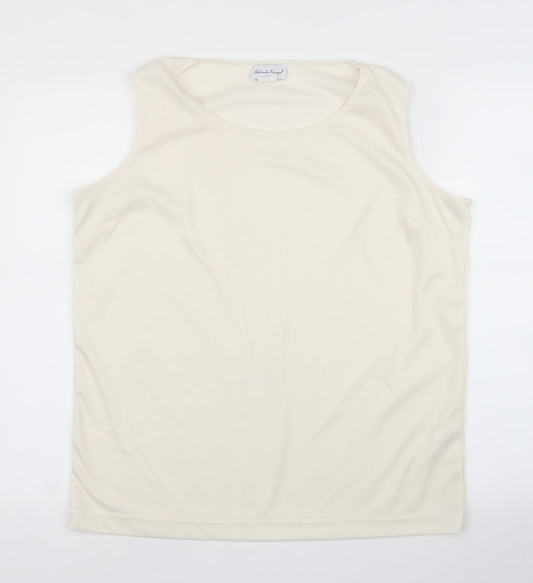 Gabriella Vicenza Womens White   Basic Blouse Size XL