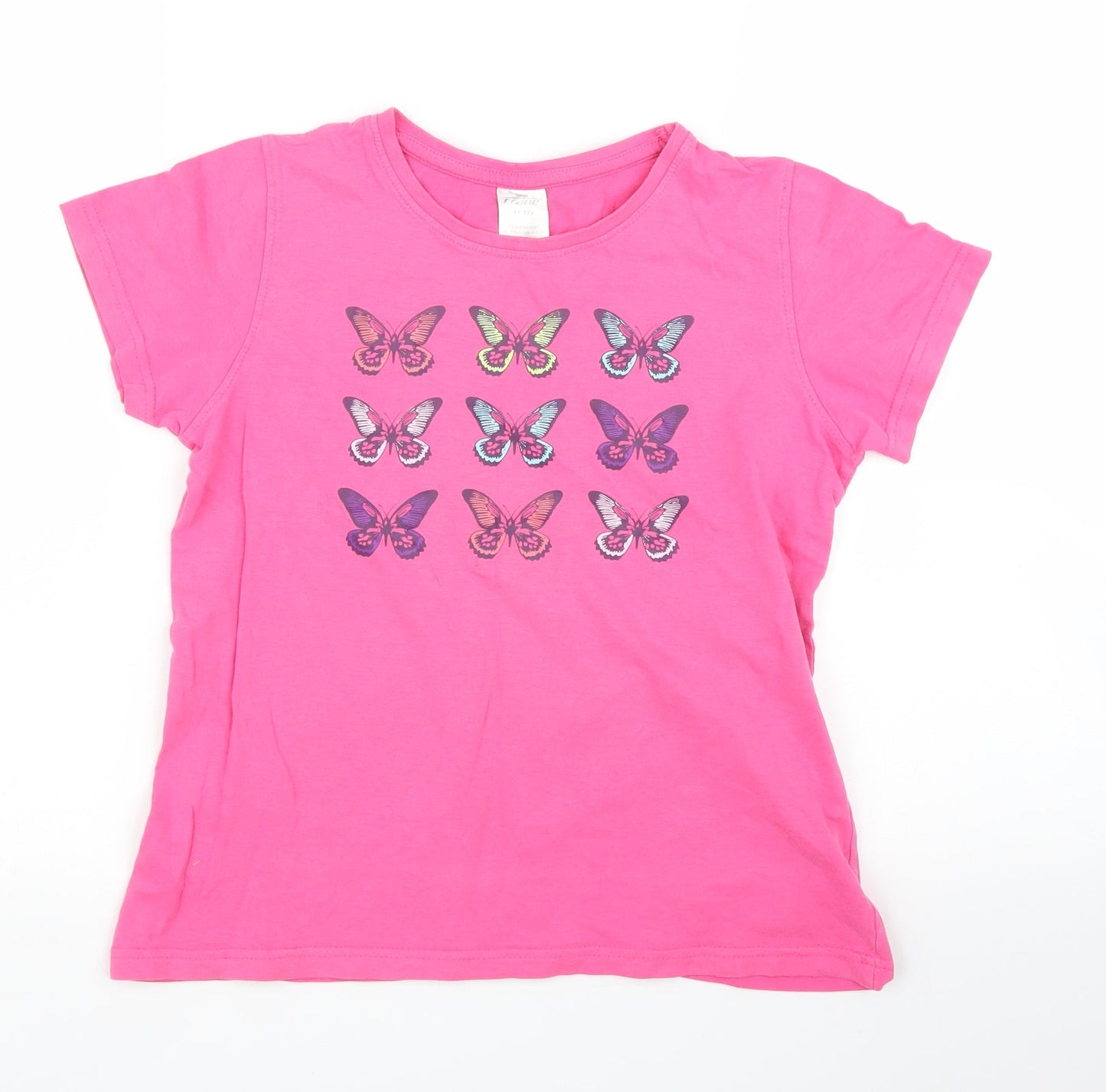 Crane Girls Pink Animal Print  Basic T-Shirt Size 11 Years