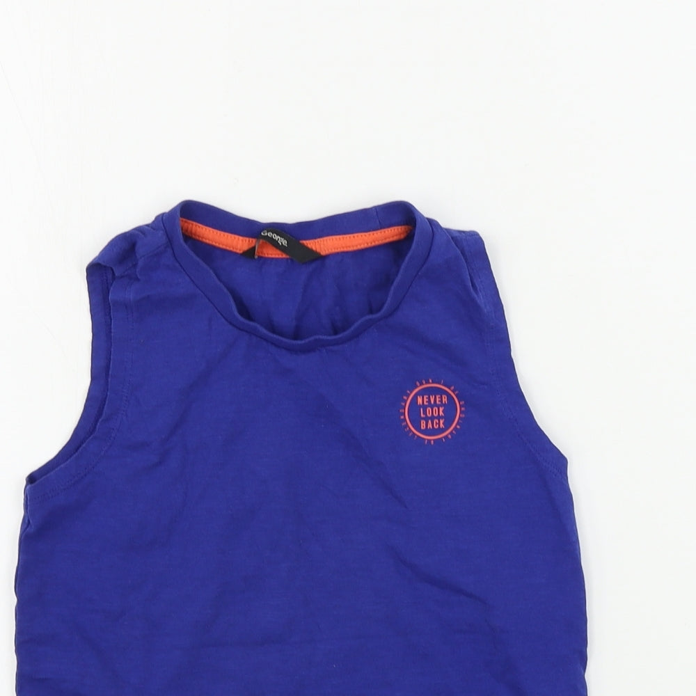 George  Boys Blue   Basic Tank Size 6-7 Years