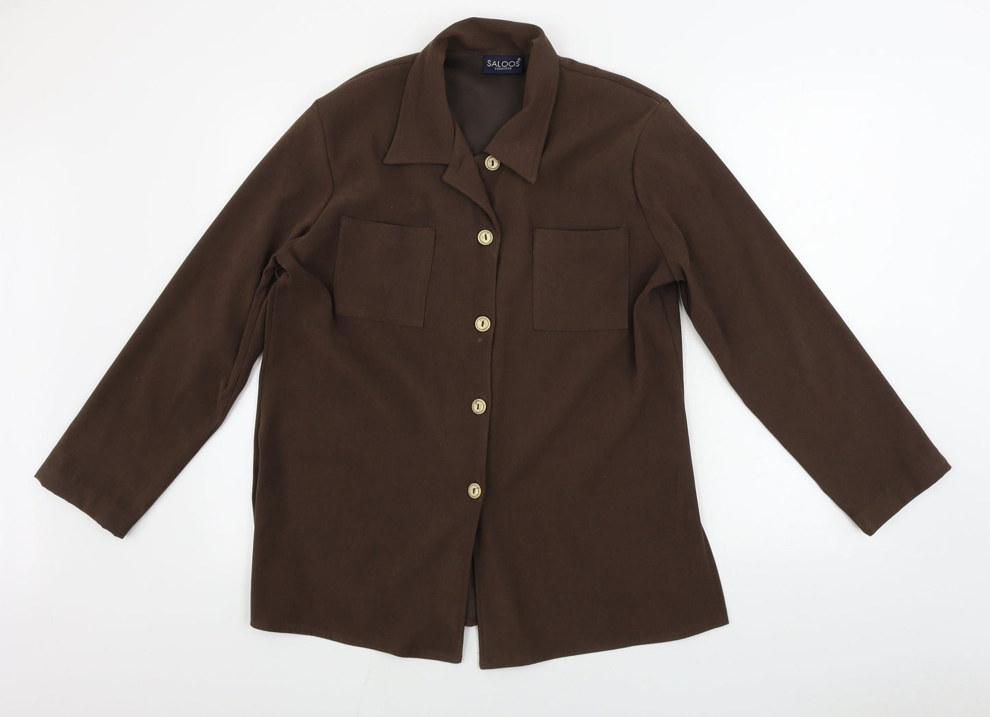 SALOOS  Womens Brown   Jacket Blazer Size 14