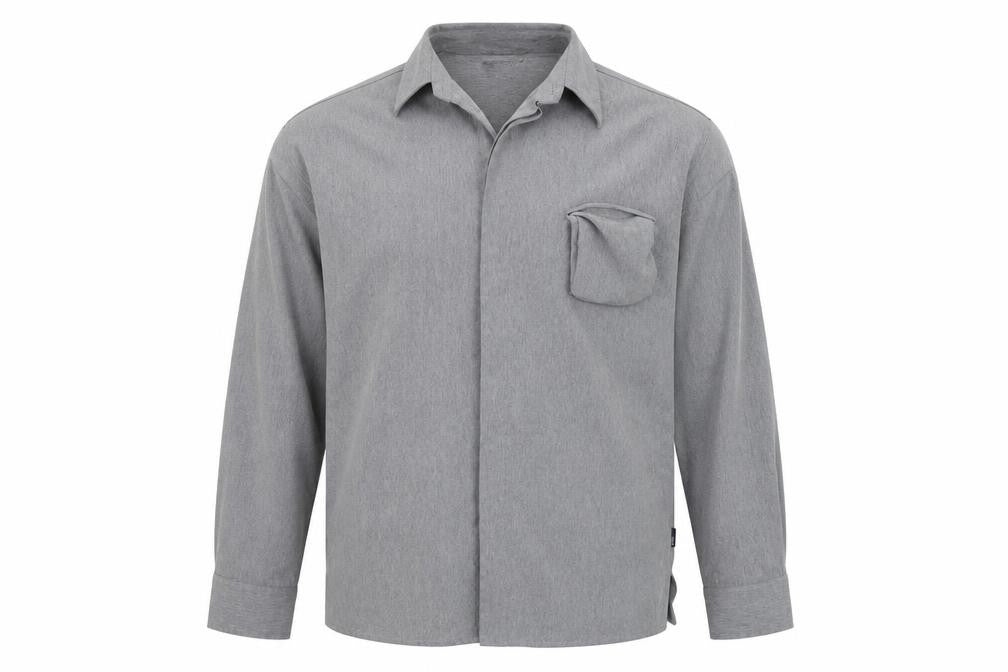 Peter Werth Mens Grey    Button-Up Size XL