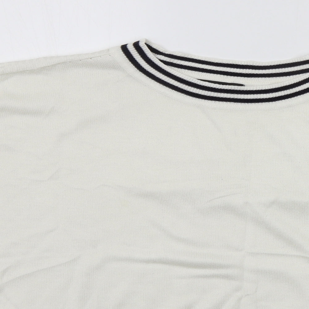 NEXT Womens White   Pullover Jumper Size M